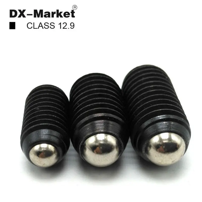 m3*8 , class12.9 alloy steel hex socket set screw with ball end , m3