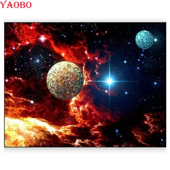 

DIY square round Diamond Painting Planet Interstellar Space Cross Stitch Diamond Mosaic Diamond Embroidery Pattern Rhinestone