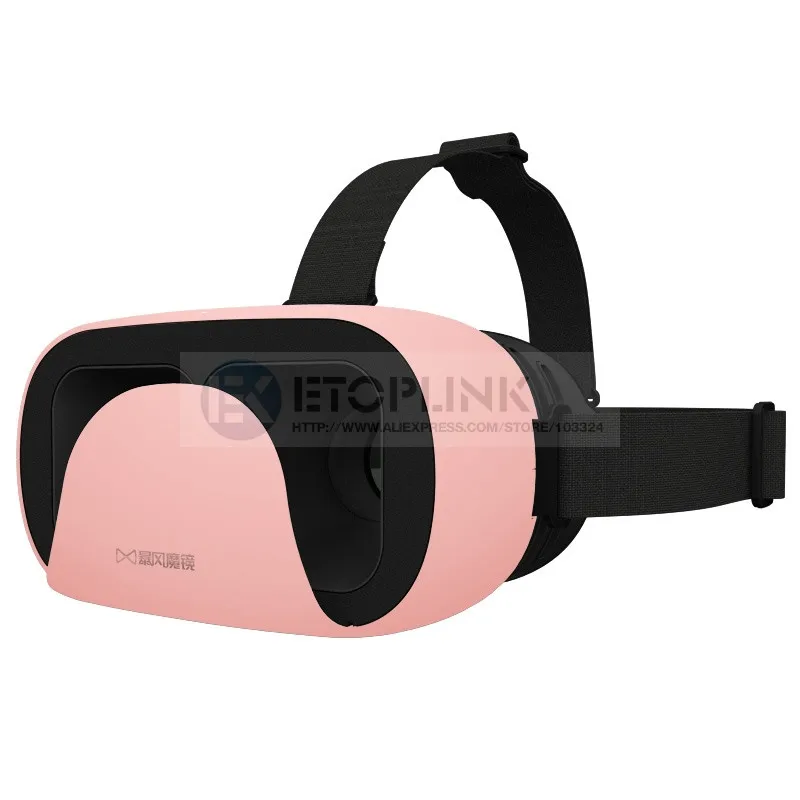 Baofeng Mojing Виртуальная реальность 3D очки коробка для крепления на голову очки VR гарнитура Google картон для 4,7-5," смартфона - Цвет: ROSE Gold
