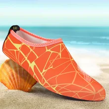 Мужская и Женская водонепроницаемая обувь; пляжная обувь; полосатая морская обувь для плавания; нескользящие Пляжные Носки для дайвинга и серфинга