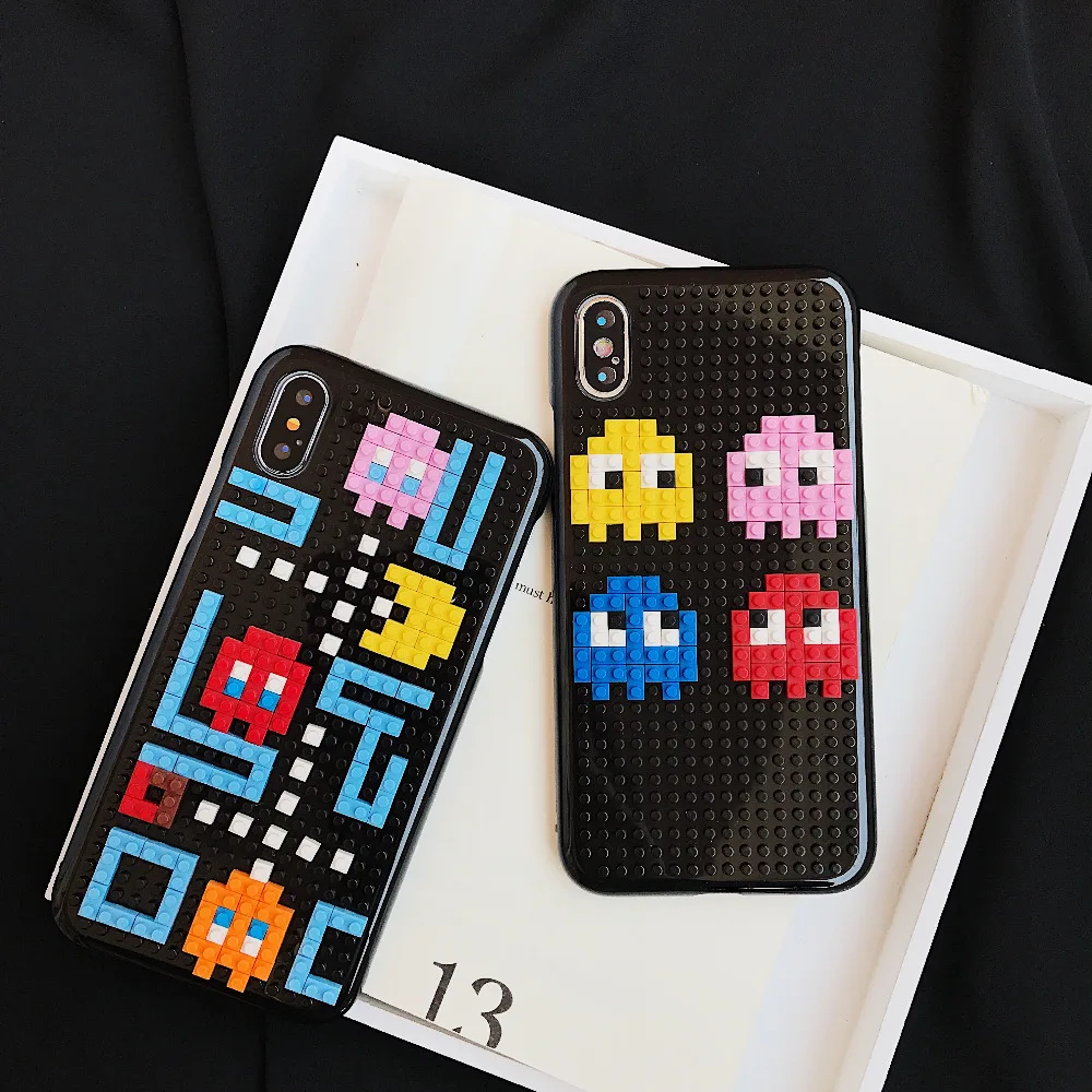 DIY legos блочный игрушечный Змеиный чехол для телефона iPhone 7X8 6S XR Plus забавный