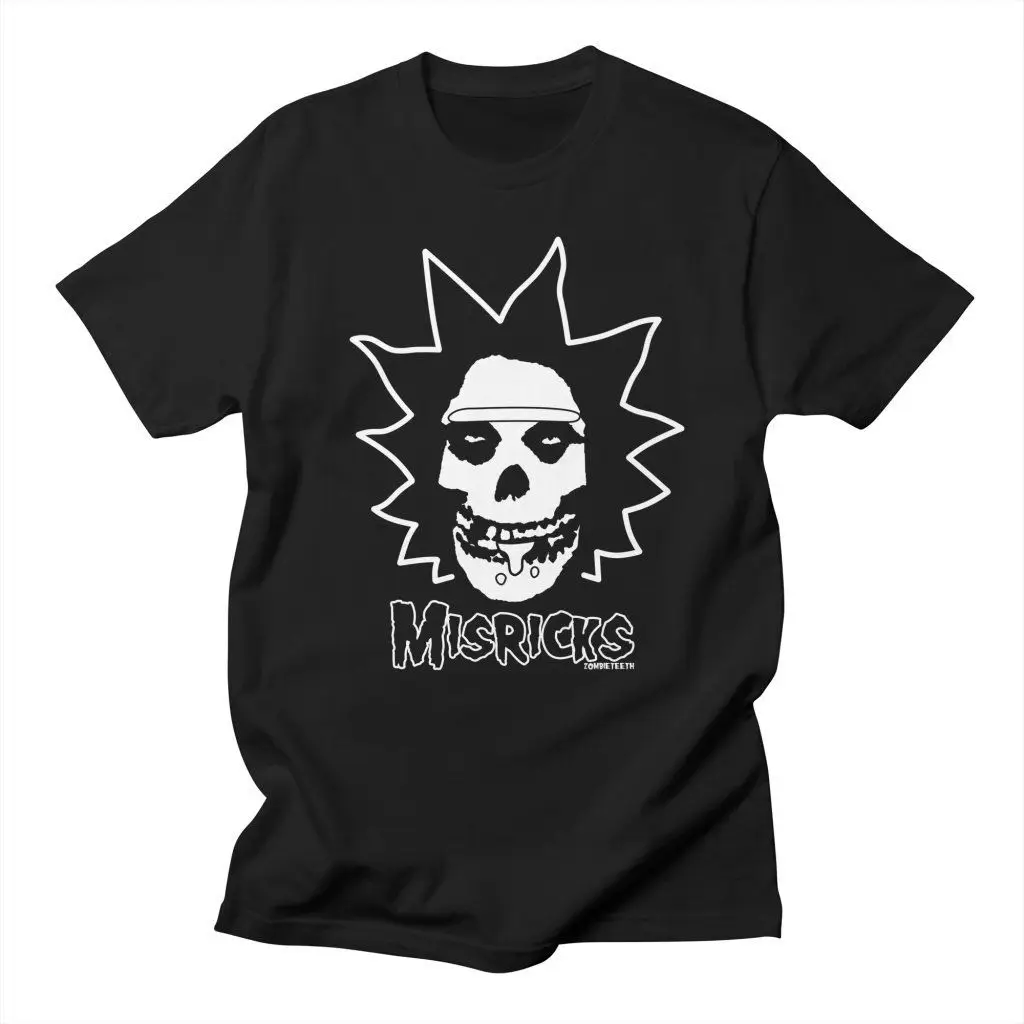 Misricks Misfits Rick and Morty Men's T-Shirts Clothing Tees S-3XL Top Quality Cotton Casual Men T Shirts Men Free Shipping