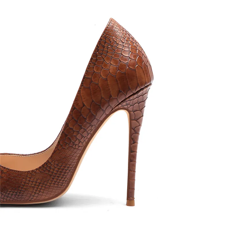 COCOAFOAL Snakeskin Women's High Heels Shoes Woman Valentine Shoes Multicolour Snakeskin Heels Shoe Fashion Sexy Wedding Pumps