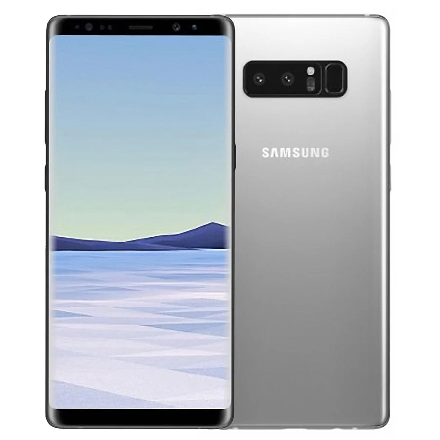 samsung Galaxy Note 8, 6,3 дюймов, четыре ядра, 6 ГБ ОЗУ, 64 Гб ПЗУ, двойная задняя камера, 12 Мп, 3300 мА/ч, разблокированный смартфон - Цвет: Aurora Silver