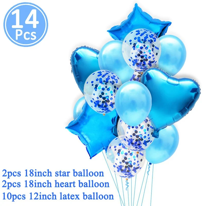 19pcs Baby Shower Foil Balloons Birthday Party Decorations Its A Boy Girl Gender Reveal Supplies BabyShower 12inch Latex Balls