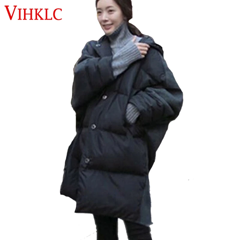 Le Lâche Épais Capuchon Coréenne Manteau Femmes rembourré Thicke Et Chaud À D'hiver Casual Bas D220 Veste 2016 Coton Style Nouvelle Mode Vers Long pGUqSzMV