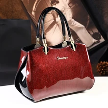 ICEV новые высококачественные женские сумки из лакированной кожи в полоску известных брендов, женские кожаные сумки-органайзеры