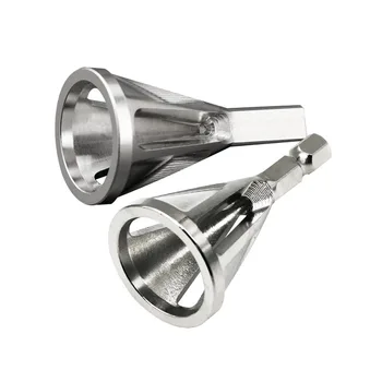 

2pcs Silver Stainless Steel Deburring Tool for External Bevel Screws Remove Burr Deburring External Chamfer Tool