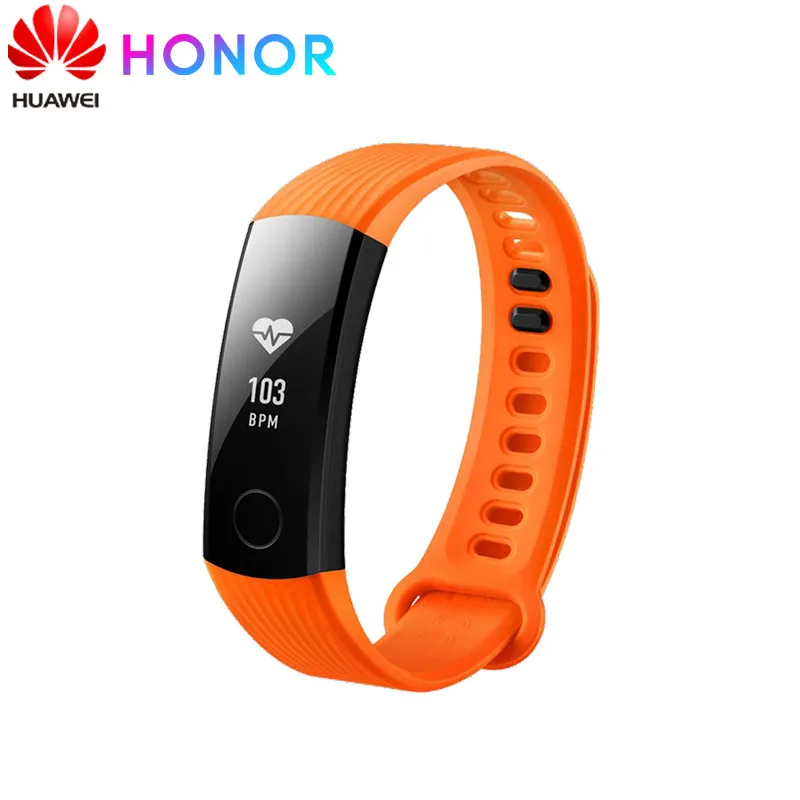 Оригинальный Смарт браслет huawei Honor Band 3 OLED сенсорный экран купальник 5ATM 0 91 &quot