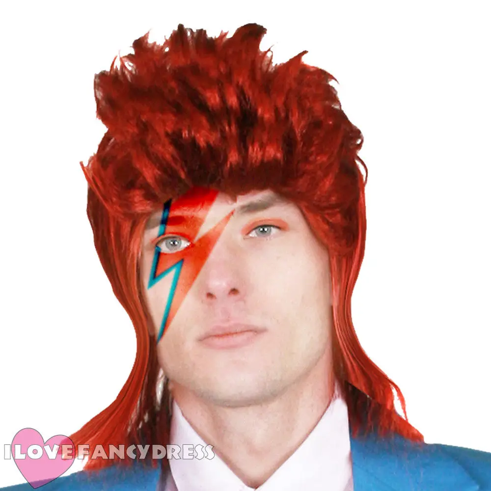 1970/'S BLUE GLAM ROCK SUIT MENS POP STAR FANCY DRESS COSTUME MUSIC ICON LEGEND