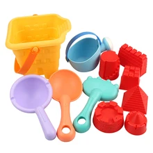 Детские Блестящие PP пляжные игрушки для детей, мягкие пластиковые инструменты, набор для мальчиков и девочек, модель игрушки, детский лопата, инструмент для песка