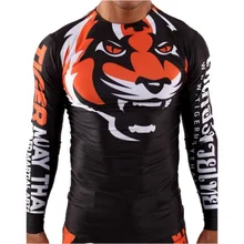 MMA Boxing Tiger domineering tiger head pattern cotton font b short b font sleeved sports font