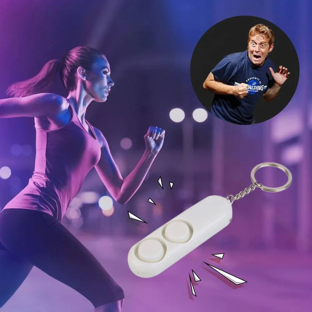 

Self Defense Keychain Alarm 120dB Super Loud Personal Security Alarm Anti-Attack Anti-Rape Emergency Alarm Keyring For Women&kid