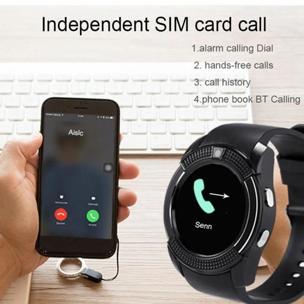 Водонепроницаемые Смарт-часы для мужчин с камерой Bluetooth Smartwatch Шагомер монитор сердечного ритма Sim карты наручные часы горячая распродажа