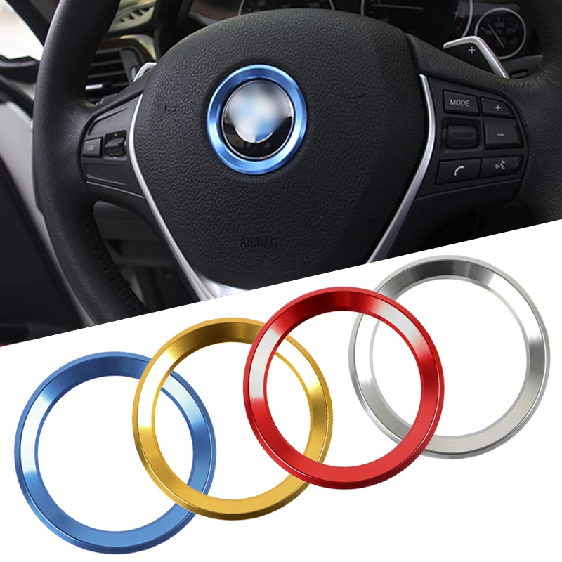 

1pcs New Car Steering Wheel Center Decoration Ring Case For BMW 1 3 4 5 7 Series M3 M5 GT3 E81 E87 F30 34 F10 GT5 X1 X3 X5 X6
