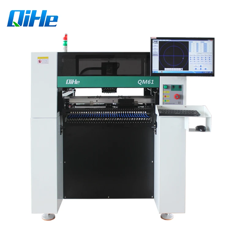 

Full Automatic Pick and Place Robot Machine QM61 SMD Soldering Machine with Servo motor/0402,0603,0805,1206,BGA