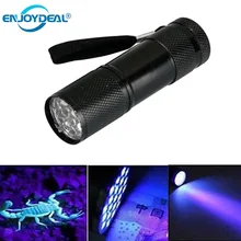 Portable UV Flashlight Ultra Violet Light Ultraviolet Lamp Flashlight Ultra Violet Invisible Ink Marker Torch Light 3AAA Lamp