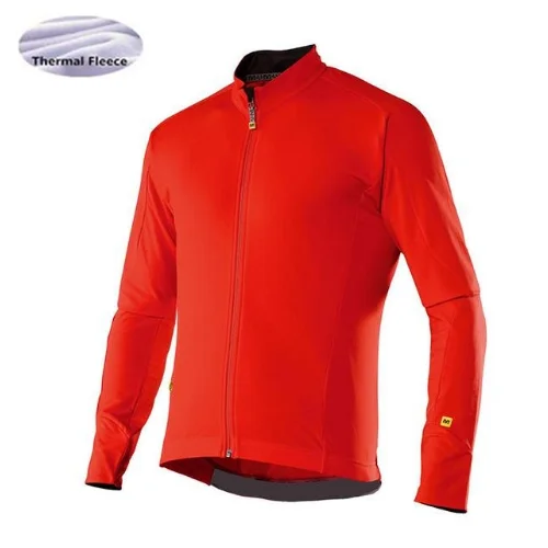 Mavic зима тепловой флис Rad Велоспорт Джерси Trikots длинные Ropa Ciclismo MTB флисовая Рок