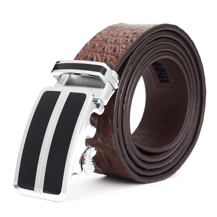 Men's Belt NEW Slide Belts Men's Leather Ratchet Belt ,Slide Ratchet