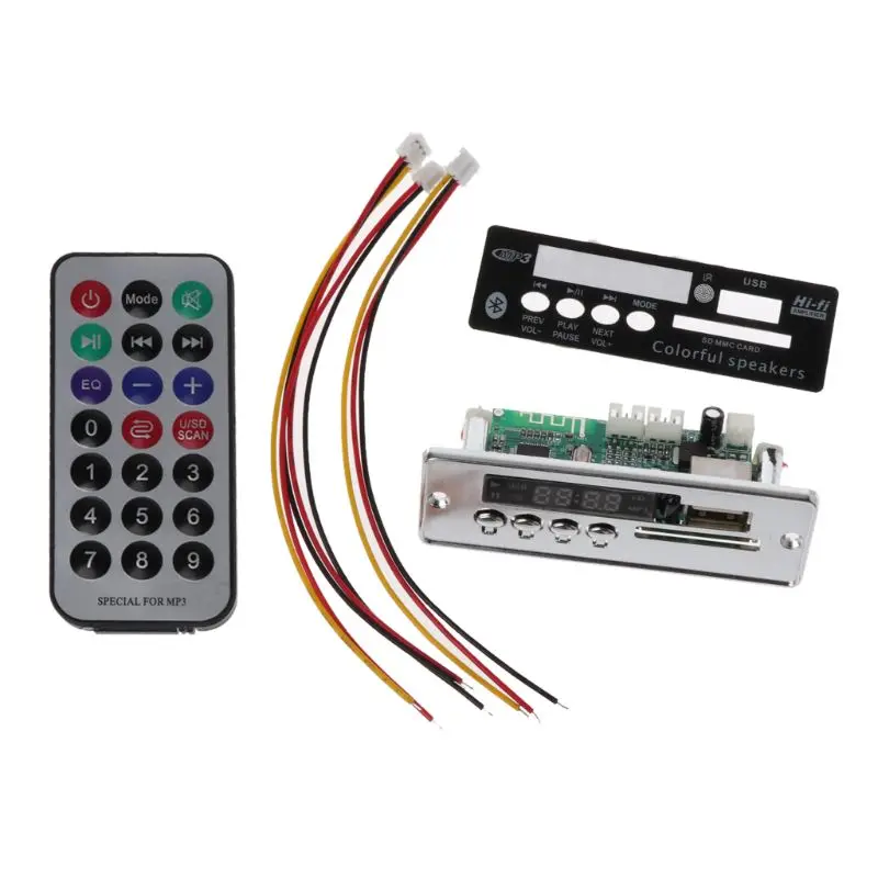 

Bluetooth MP3 Decoder Board Decoding Player Module Support FM Radio USB TF LCD