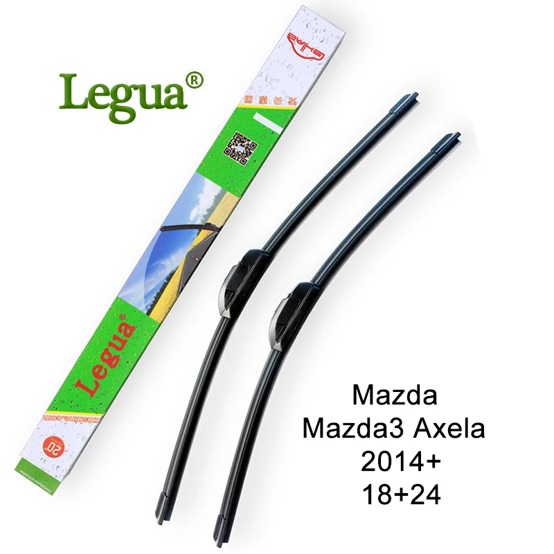 Стеклоочистители Legua для Mazda 3 Axela 2014 + 18 &quot+ 24&quot резиновые стеклоочистители