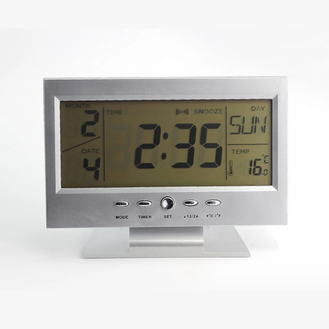 Homingdeco Digital Alarm Clocks lcd Electronic Table Clock Sound Control smart alarm clock travel home office Desk Clocks 2018 Homingdeco Digital Alarm Clocks lcd Electronic Table Clock Sound Control smart alarm clock travel home office Desk Clocks 2018