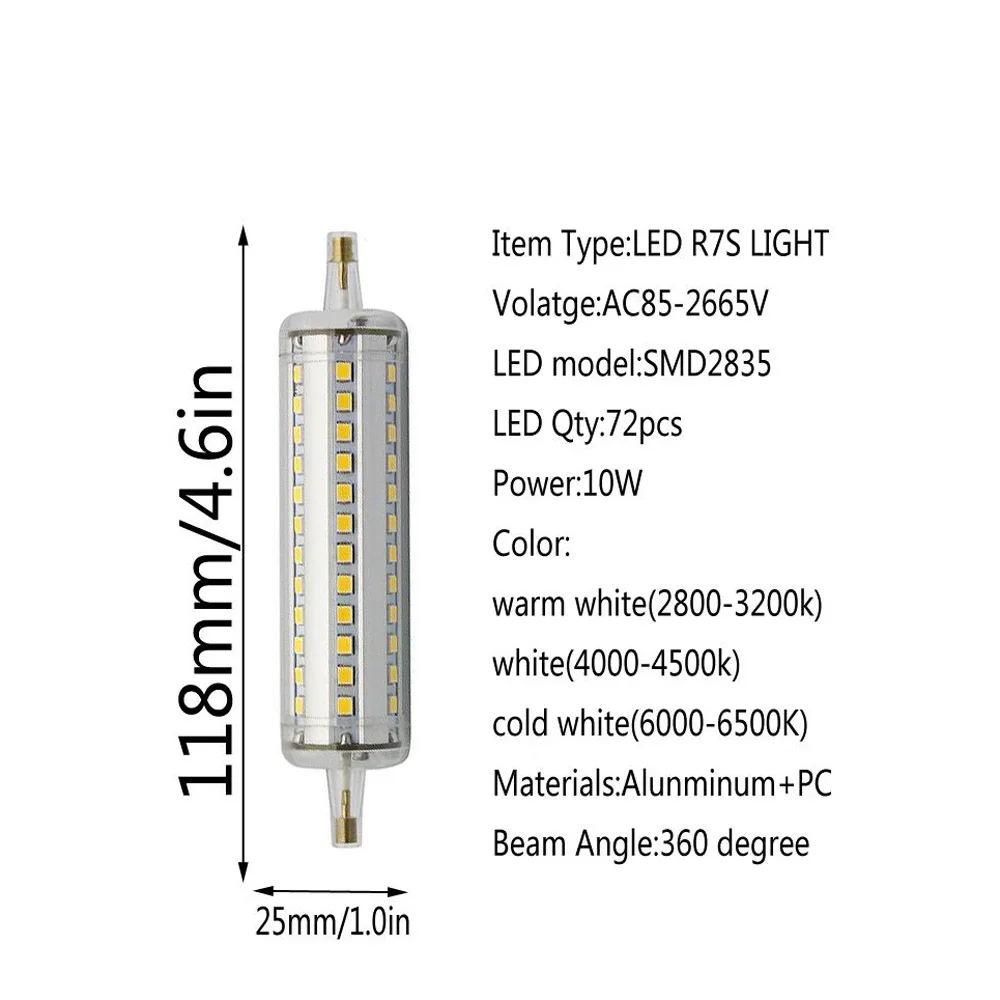 R7S 118mm 10W