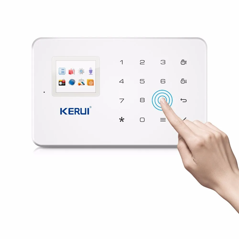 Kerui G18 беспроводной GSM SMS домашняя система охранной сигнализации ISO Android APP охранная сигнализация беспроводной детектор дыма