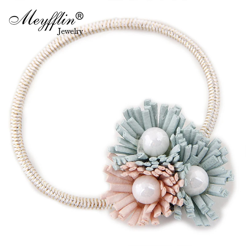 Korean Fashion Tiara Elastic Hair Holder Cute Rubber Hair Bands Hair