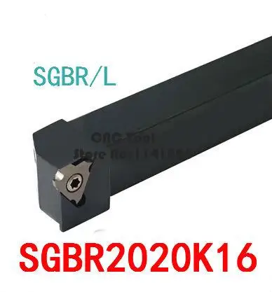 

SGBR2020K16/32 20*20MM External Grooving Turning Slotting Tool Holder For Lathe Machine CNC Cutting Turning Tool Set Holder