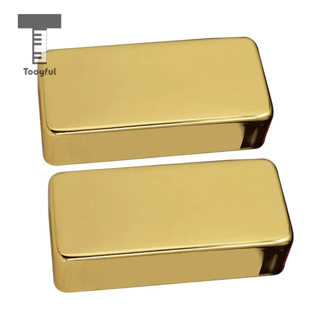 Tooyful 2 Pieces Sealed No Holes Humbucker Pickup Covers Shell for Electric Guitar Replacement Parts Black