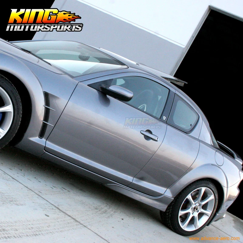 Fit 2004-2010 Mazda RX8 RX-8 oe Стиль сбоку Юбки для женщин Неокрашенный 2 шт. губ Глобальный по всему миру