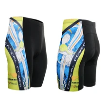 Top selling!! 2017 Men`s Cycling Shorts colorful boys teenager Riding Bicycle Bike Shorts with 3D padded coolmax biker wear