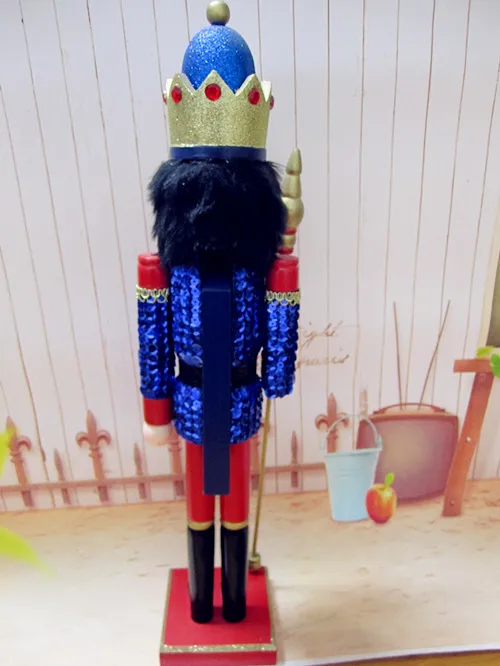 Высококачественная кукла-Щелкунчик, сумка для рукоделия, бархатный скипетр, император, деревянные украшения, изысканный специальный подарок на день рождения