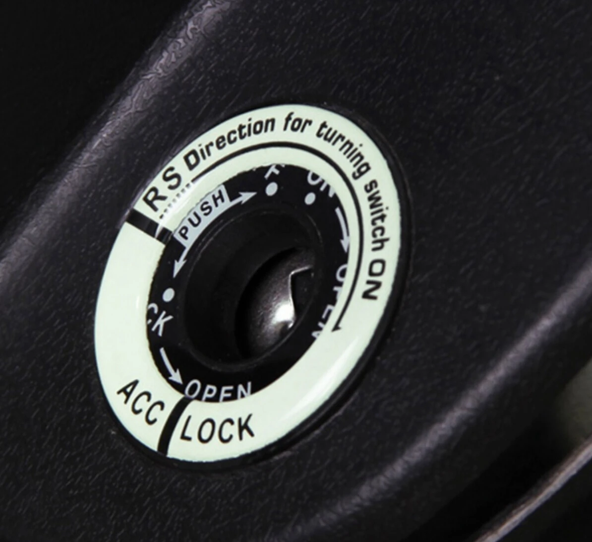 

3D Car Ignition Switch Cover Luminous Key Ring Hole Cover Sticker car stickers auto products