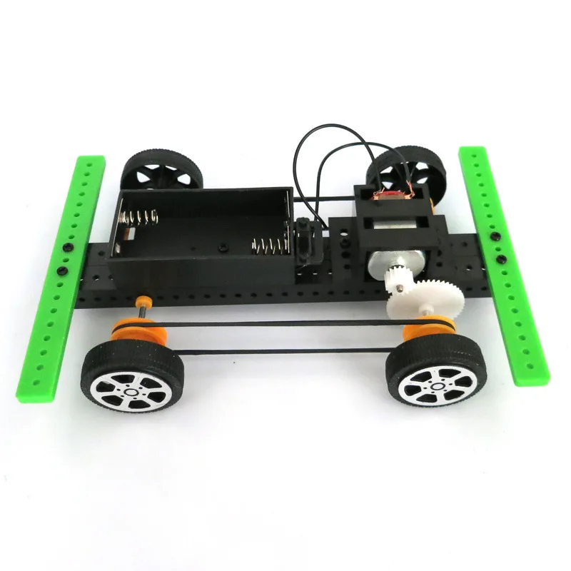 Puzzle DIY Assembled Car Toy Kids Early Education Supplies Physics Science Experiment Simple Learning Tool Supplies Toy educational toy physics experimental equipment