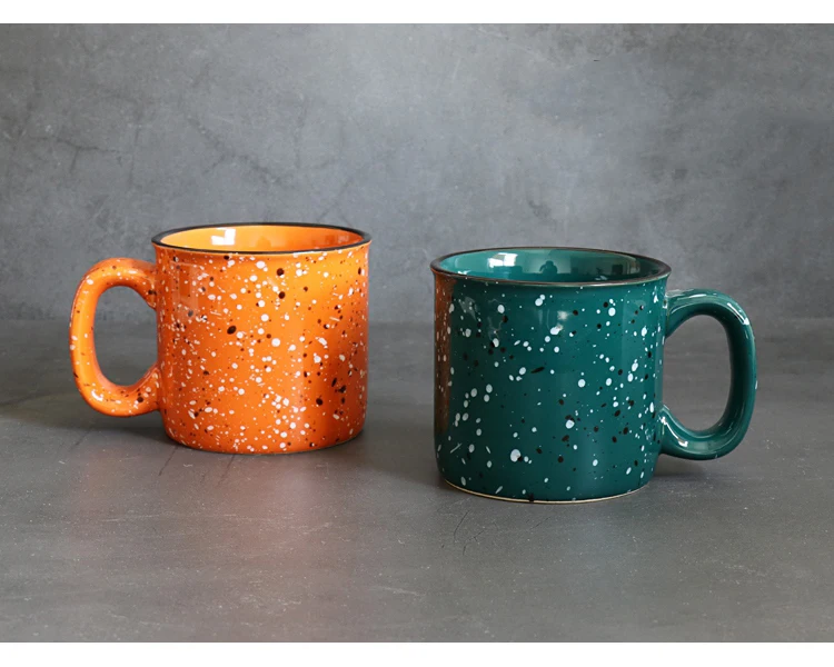 

Ceramic Vintage Sky Stars Coffee Tea Mug Lovers Girl Handle Cups 400ML
