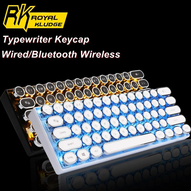 RK61 машинка для письма 61 клавиша Двухрежимная Bluetooth Беспроводная/Проводная