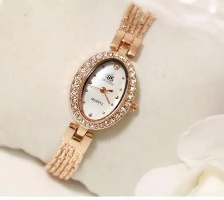 FA1272 Women Watche Luxury Crystal Bracelet Gemstone Wristwatch Dress Watches Women Ladies Gold Watch Fashion Female