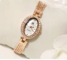 FA1272 Women Watche Luxury Crystal Bracelet Gemstone Wristwatch Dress Watches Women Ladies Gold Watch Fashion Female