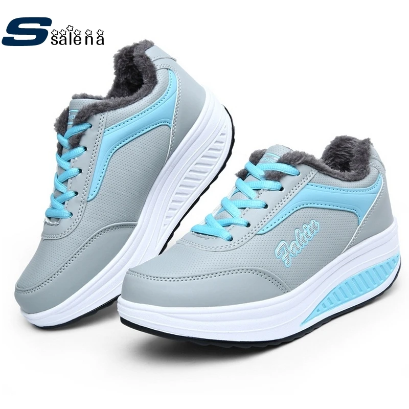 Prix pour Hiver Femmes Sneakers Femmes Chaussures de Course Plus de Velours Chaud Sports de Plein Air Chaussures de Rembourrage Fond Épais Swing Chaussures # B2121 Prix pour Hiver Femmes Sneakers Femmes Chaussures de Course Plus de Velours Chaud Sports de Plein Air Chaussures de Rembourrage Fond Épais Swing Chaussures # B2121