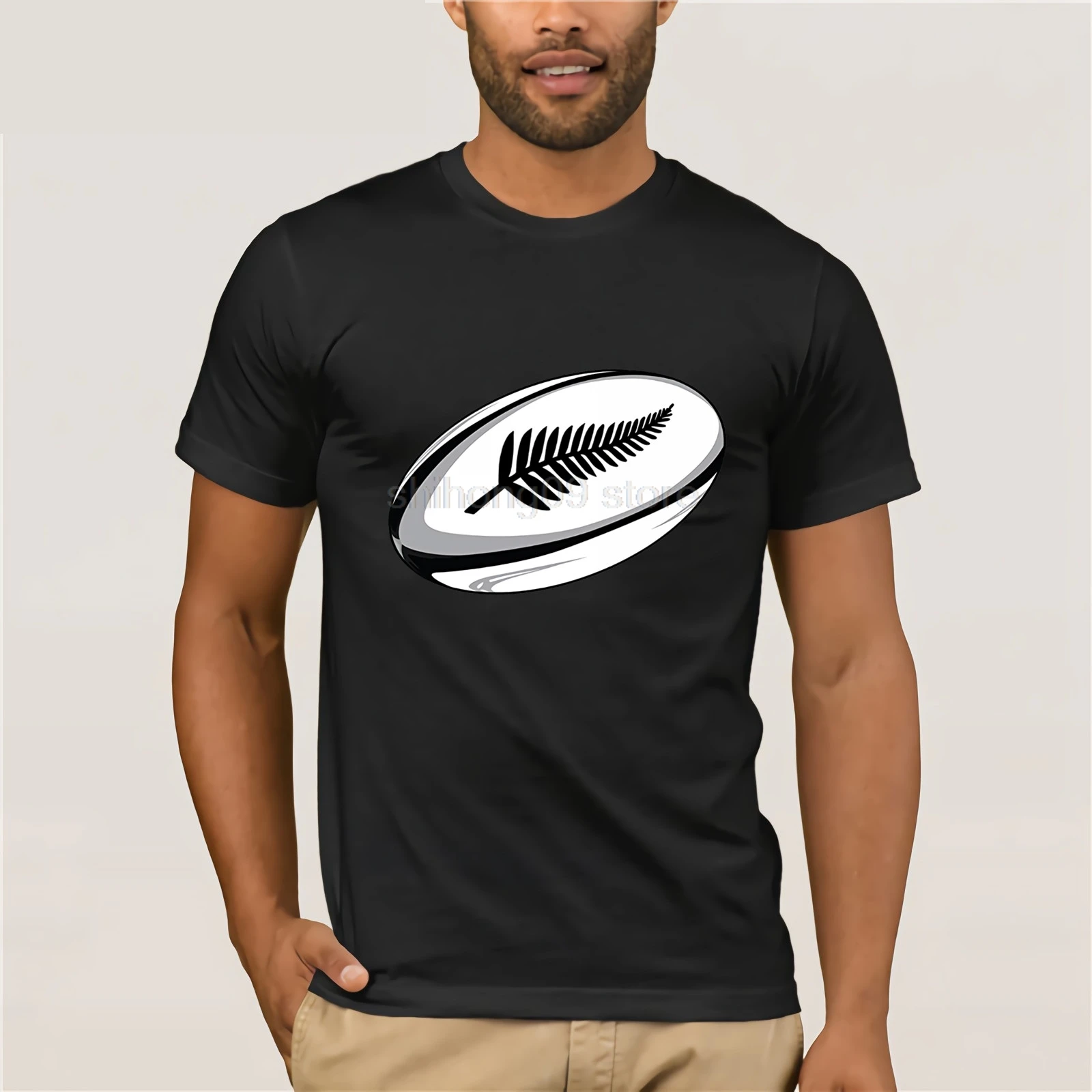 نيوزيلندا Rugbys تي شيرت جيرسي المطبوعة الرجال T قميص الملابس أعلى المحملة على بيع جديد nigikala الصيف طباعة المحملة القمصان س الرقبة قصيرة