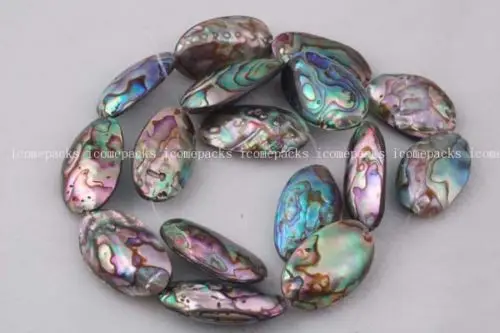 

Hot sell ->@@ wholesale 15.5" 25*16*8mm abalone shell flat oval beads -Top quality free shipping