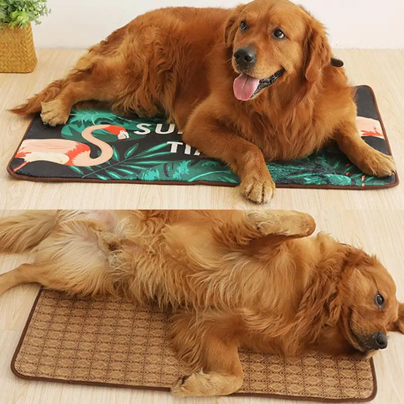 

Dog Cooling Mat Pet Double Sided Mat Summer Bed Cat Mat Cartoon Pattern Sofa for Dogs House 3 Sizes