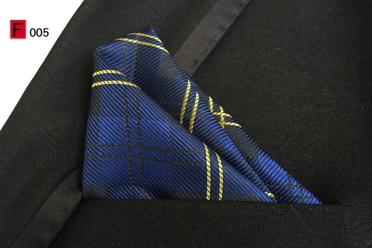  New Design 8cm Men Formal Ties Set with Handkerchief Classic Plaids Gravata Sets