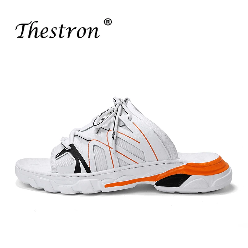 

2019 New Lovers Flip Flops Platform Soft Bottom Flat Breathable Shoe Summer Beach Male Slippers Big Size Indoor Casual Slippers