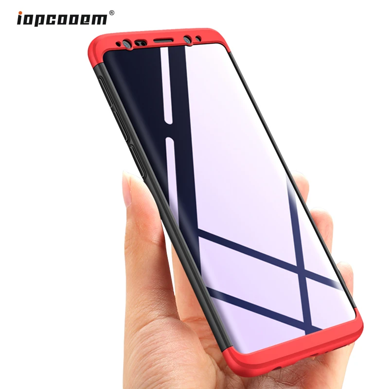 

3 in 1 Matte Hybrid Protective Cover For Samsung S9 Phone Case Business For Samsung S9 Plus 360 full Protection shell Coque