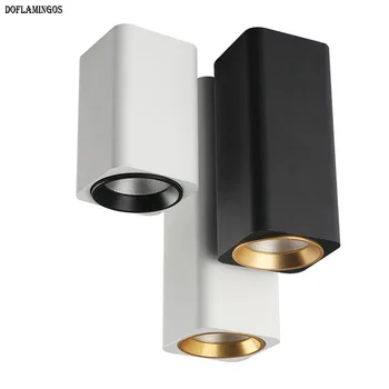

Fashion square LED wall mounted downlight 5W 10W 15W commercial porch aisle light simple modern ceiling lamp balcony spot light