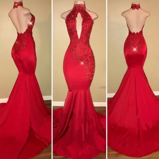 red and black prom dresses 2019
