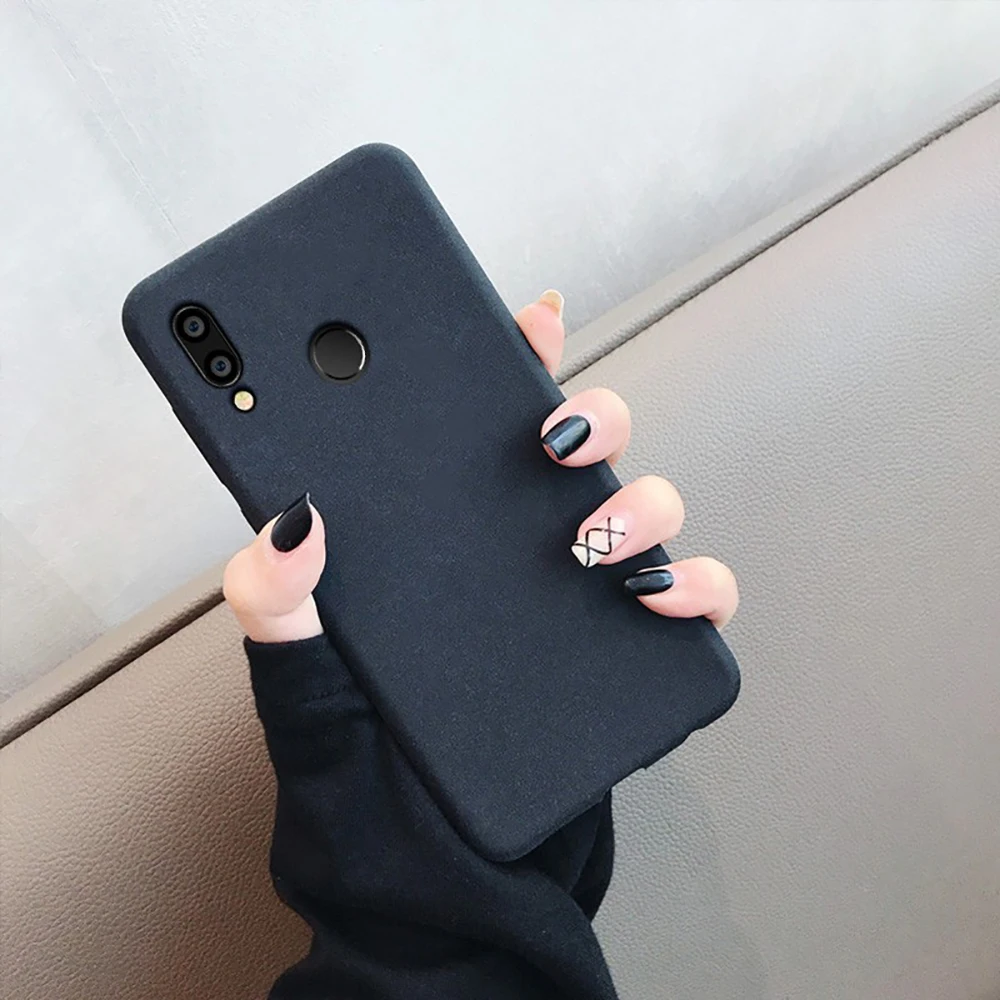 Элегантный очаровательный Матовый Мягкий ТПУ чехол для Huawei Y6 Prime Y5 2019 Y7 2018 lite 2017 P
